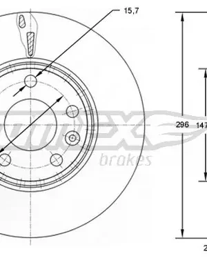 Brzdový kotouč TOMEX TX 72-51 Cenová Bomba